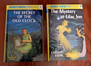 NANCY DREW Mystery Stories-Carolyn Keene-Hardcovers #1 & #4 - Imagen 1 de 5
