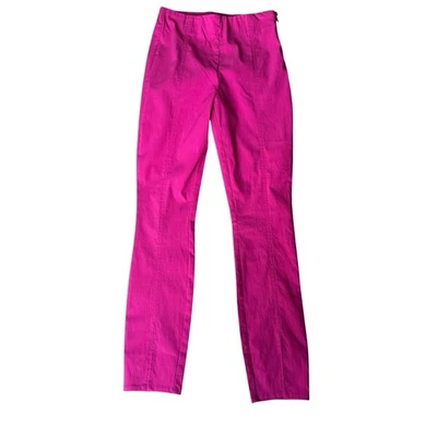 Pantalones ajustados H&M rosa con dobladillo dividido elásticos Barbie para mujer talla 4” Foto 1 de 4