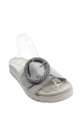 Gabor Mujer Gamuza Terciopelo Detalle Cuentas Toboganes Gris Talla 40 EUR Foto 1 de 4