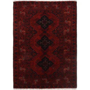Fine Quality Hand Knotted Afghan Khal Muhammadi Wool Area Rug 5 x 3 Feet - Picture 1 of 8