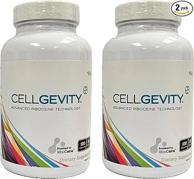 CELLGEVITY by MAX INTERNATIONAL - 2 X 120 CAPSULES JAR Pack Uk