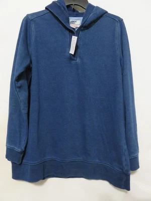 Sudadera con capucha Lands End Serious Sweats mediana (10-12) azul para mujer nueva con etiquetas Foto 1 de 4