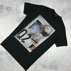 Mens Dsquared2 Star Trekking Big Logo Short Sleeve T Shirt Luxury Black Size L - Picture 1 of 24