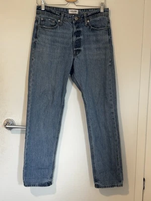 Jack & Jones Men’s Jeans 28x32 Light Wash Loose Fit Chris – Button Fly - Image 1 of 4