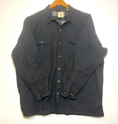 Redhead Charcoal Grey Fleece Lined Button Front Shacket Jacket Sz 3XL - Image 1 of 4