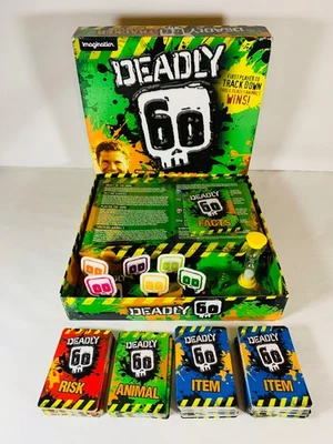Imagination Deadly 60 Tracker Board Game BBC Earth Edition Ages 8+ Complete  - Image 1 of 4