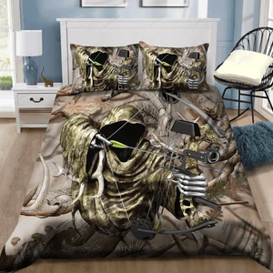 Maxcorners Bowhunting Camo Art Bedding Set - Picture 1 of 3