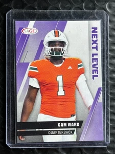 2025 SAGE Cam Ward Next Level RC púrpura Tennessee Titans novato - Imagen 1 de 2