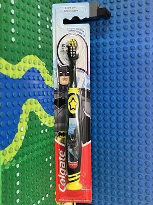 Batman Colgate Kids Toothbrush Black And Yellow Extra Soft Unopened - Image 1 of 3