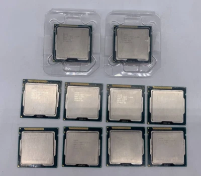 Lot of 10 Intel Core i3-2120 3.3 GHz + 3.1 GHz (Read Description) - Image 1 of 4