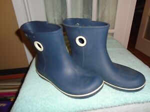 Crocs Jaunt Shorty Navy Blue Rain Boots Women's Size 7 