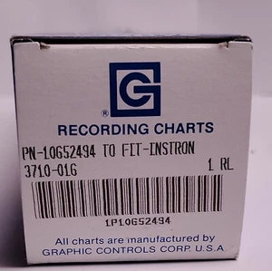 NOS Graphic Controls Recording Charts 10652494 Roll Strip 3710-016 for Instron - Picture 1 of 6