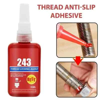 SHOPELEGANCE Tornillo de perno de metal de resistencia media Threadlock de 50 ml pegamento de retención rápida