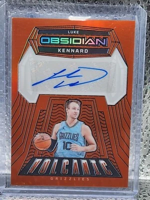 2023-24 Obsidian LUKE KENNARD #GI-KEN Galaxy Ink Auto Orange Flood SP /75 - Image 1 of 2
