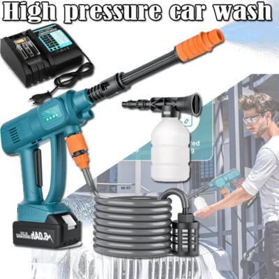 MARKENLOS Hochdruckreiniger Für Makita 18V Akku Auto Mobiler Druckreiniger Spritzpistole
