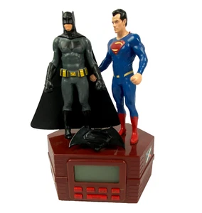 Batman & Superman Radio Alarm Clock DC Comics Tested & Works See Video VTG - Picture 1 of 14
