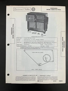 SAMS PHOTOFACT SERVICE MANUAL 115-2 CORONADO RADIO 05RA1-43-7901A - Picture 1 of 1