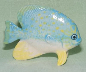 Klima Miniature Porcelain Animal Figure Fish Blue & Yellow K860 - Picture 1 of 1