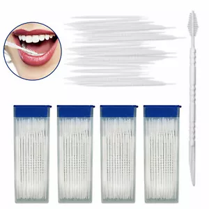 240 Pcs Interdental Brush Head Picks Floss Sticks Tooth Oral Cleaning Toothpicks - Picture 1 of 1