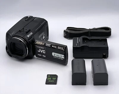 JVC Everio GZ-HD5-B Digital HD Video Camera 120GB HDD 1080p W/ Accessories - Image 1 of 4
