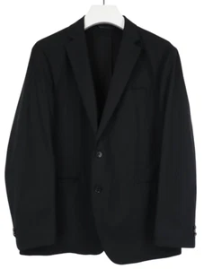 Sene Blazer Men 2XL Single Breasted Unlined Notched Lapel Pockets Black - Picture 1 of 9