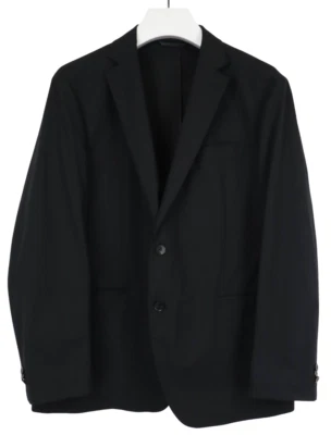 Sene Blazer Men 2XL Single Breasted Unlined Notched Lapel Pockets Black - Image 1 of 4