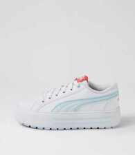 New Puma Kaia 2 White Blue Electric Blush Leather Sneakers Womens Shoes Casual