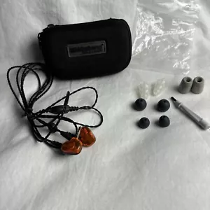 Westone Audiophile In-Ear Monitore Kabel Kopfhörer Orange & Schwarz Klang Top! - Bild 1 von 7