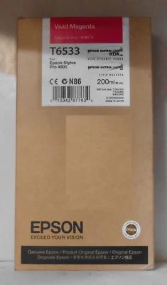 Original Epson T6533 Tinte magenta  für Stylus Pro 4900 C13T653300   2015  - Bild 1 von 2