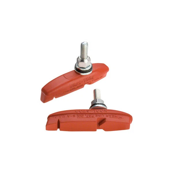 2 pastillas de freno de bicicleta Kool Stop Eagle Claw poste roscado salmón montaña turismo Foto 1 de 1