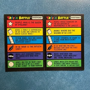 1984 Topps TRIVIA BATTLE Set 249/250 STEVE CARLTON MIKE SCHMIDT DAVID BOWIE OZZY - Picture 1 of 2