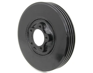 Glide "FINNED" Cast Iron FRONT BRAKE DRUM Harley 1949 - 1966 Pan & Shovel BLACK - Imagen 1 de 2