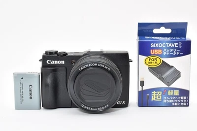 Canon PowerShot G1 X Mark II Digital Camera Black w/Battery, Charger [Exc+++] #A - Image 1 of 4
