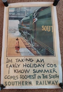 paper southern railway H62.5cmxW40.5cm - Picture 1 of 1