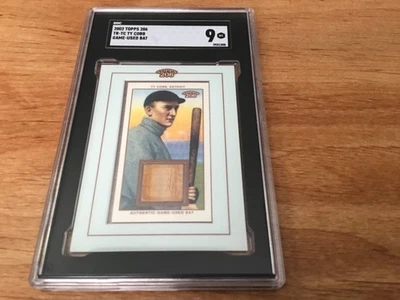Rare 2002 Topps Ty Cobb Game Used Bat Relic Card. SGC Mint 9 - Image 1 of 4