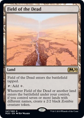 MTG Field of the Dead, Light Play, English Core Set 2020 - Image 1 of 1