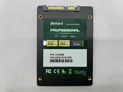 Inland Professional 512GB SATA III 2.5" 6Gb/s Internal Solid State Drive - Image 1 of 2