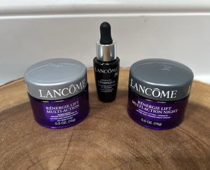 Lancome Renergie 3 pc Travel Set Night & Day Firming Cream and Génifique - Picture 1 of 11
