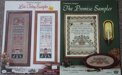2 Canterbury Designs Sampler Leaflets; Live Today & The Promise Samplers - Image 1 of 4