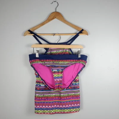 Juego Tankini Title Nine Bodacious - Mujer Talla M - Parte superior e inferior de cachemira rosa Foto 1 de 4