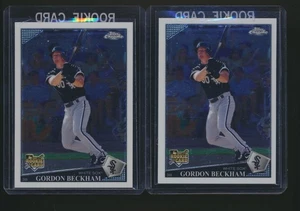 2009 TOPPS CHROME ROOKIE 2 CT LOT GORDON BECKHAM WHITE SOX - Picture 1 of 1