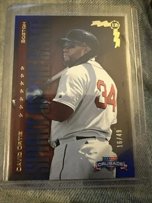 Béisbol Panini Crusade 2025 David Ortiz Teal Parralel/49 Spirit Of The Game Foto 1 de 3
