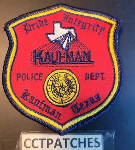 KAUFMAN, TEXAS POLICE SHOULDER PATCH TX - Picture 1 of 2