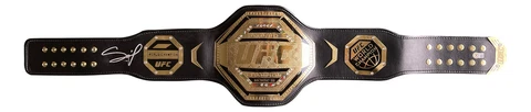 Francis Ngannou Signed UFC Replica Full Size Championship Belt Cover