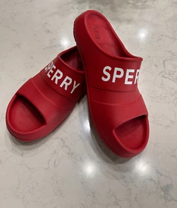 Sperry Float Slides Logo - Men's: 11 - Red (Excellent Condition!) - Imagen 1 de 5