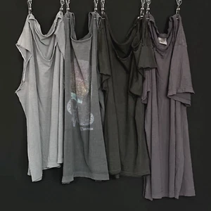 BUNDLE VTG Monochrome Distressed T-shirts - Picture 1 of 8