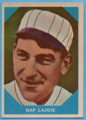 Fleer #1 Nap Lajoie 1960 como nuevo+ Cleveland Indians Athletics Salón de la fama A5592 Foto 1 de 2