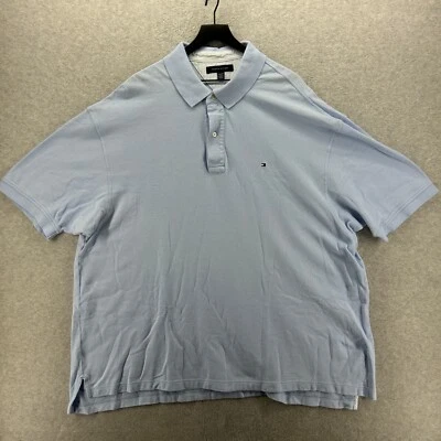 Tommy Hilfiger Shirt Mens Size 3XL Blue Short Sleeve Pique VTG Y2K Polo - Image 1 of 4