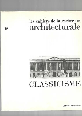 The Notebooks of Architectural Research No. 18 Classicism REF E36 - Image 1 of 4