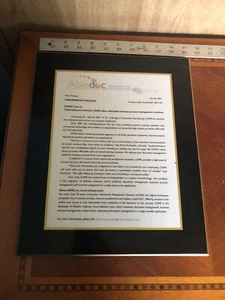 VTG 2007 Abledoc CDMS Computer Document Management System PLAQUE Press Release - Picture 1 of 1